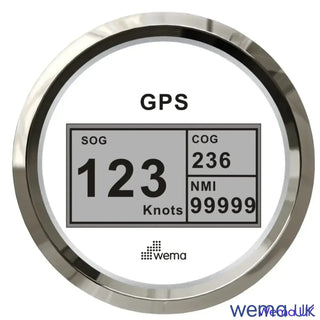 Digital GPS Speedometer with LCD display gauge showing speed, course, and distance
