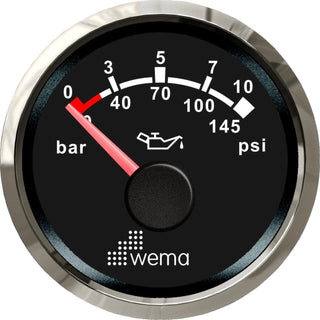 NMEA2000 - 52mm Gauges showing a gauge with WEM display for precise readings