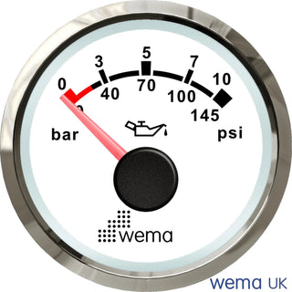 NMEA2000 - 52mm Gauges displaying a gauge with the word wem for instance number