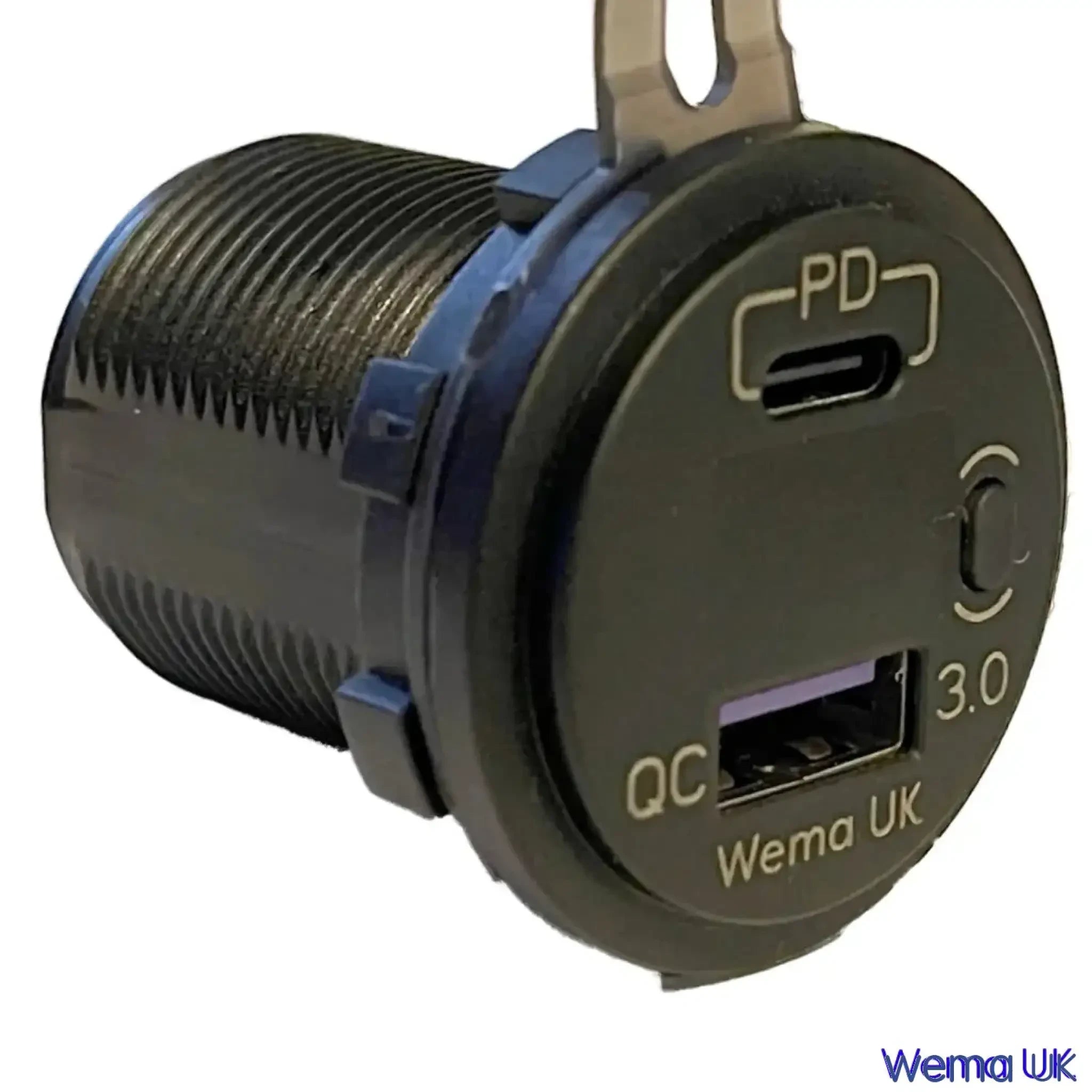 USB Charging Port & Voltmeter