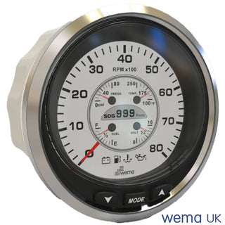 Circular Colour LCD Multi Function Gauge for real-time engine and vessel monitoring