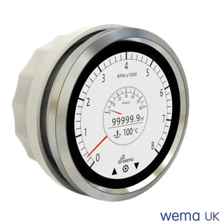 White and black thermometer with red pointer for Multi-function Touchscreen Gauge
