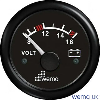 Analogue Voltmeter Gauge for measuring voltage in 24V circuits and vehicles