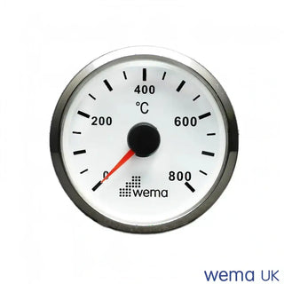 Exhaust Temperature Gauge with a scale from 0 to 800 degrees Celsius for accurate readings