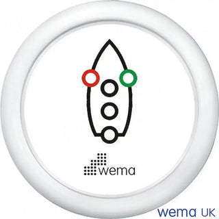 Wema Navigation Light Gauge with white face for monitoring vessel navigation lights