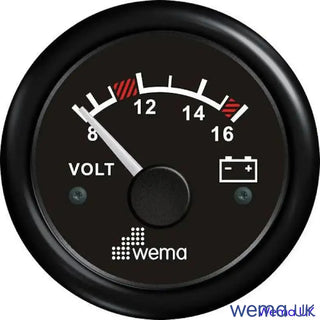 Analogue Voltmeter Gauge for measuring voltage in 24V circuits and vehicles