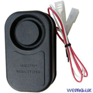 Wema Dashboard Alarm with security device and attached wires for low level alarm alerts
