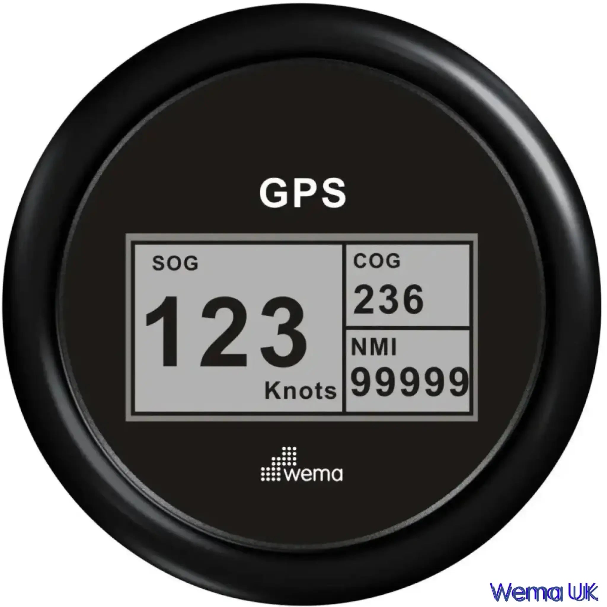 Digital GPS Speedometer - Black / 0-99