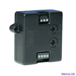 Black Dual Station Converter with multiple ports for two senders by Wema UK