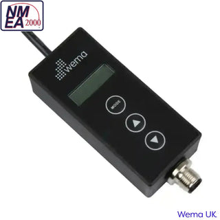 Black NMEA2000 4 Channel Analogue to Digital Signal Convertor with display and buttons