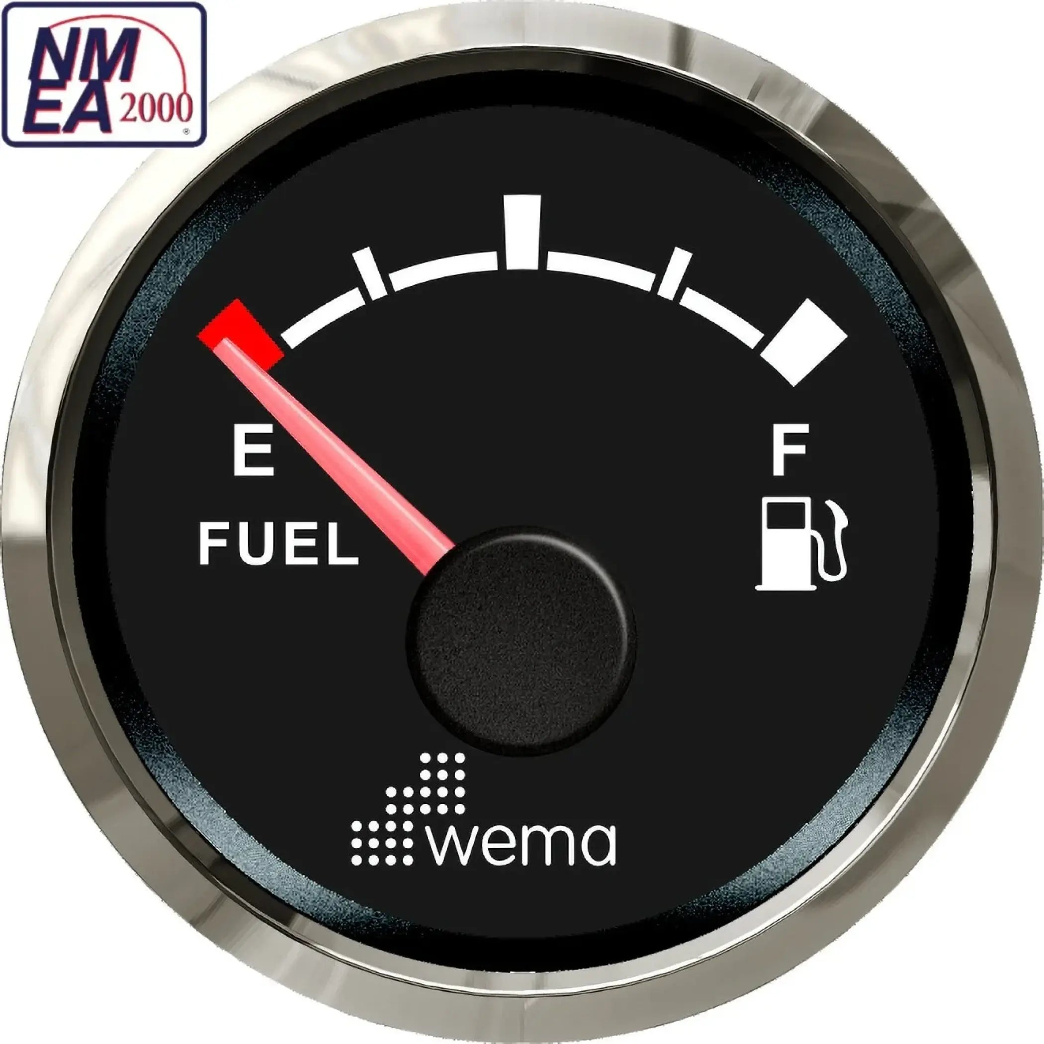 NMEA2000 - 52mm Gauges - Fuel / Black / Silver