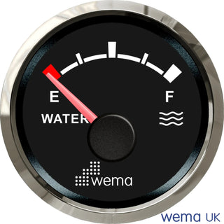 NMEA2000 - 52mm gauges water level gauge displaying low water reading instance number