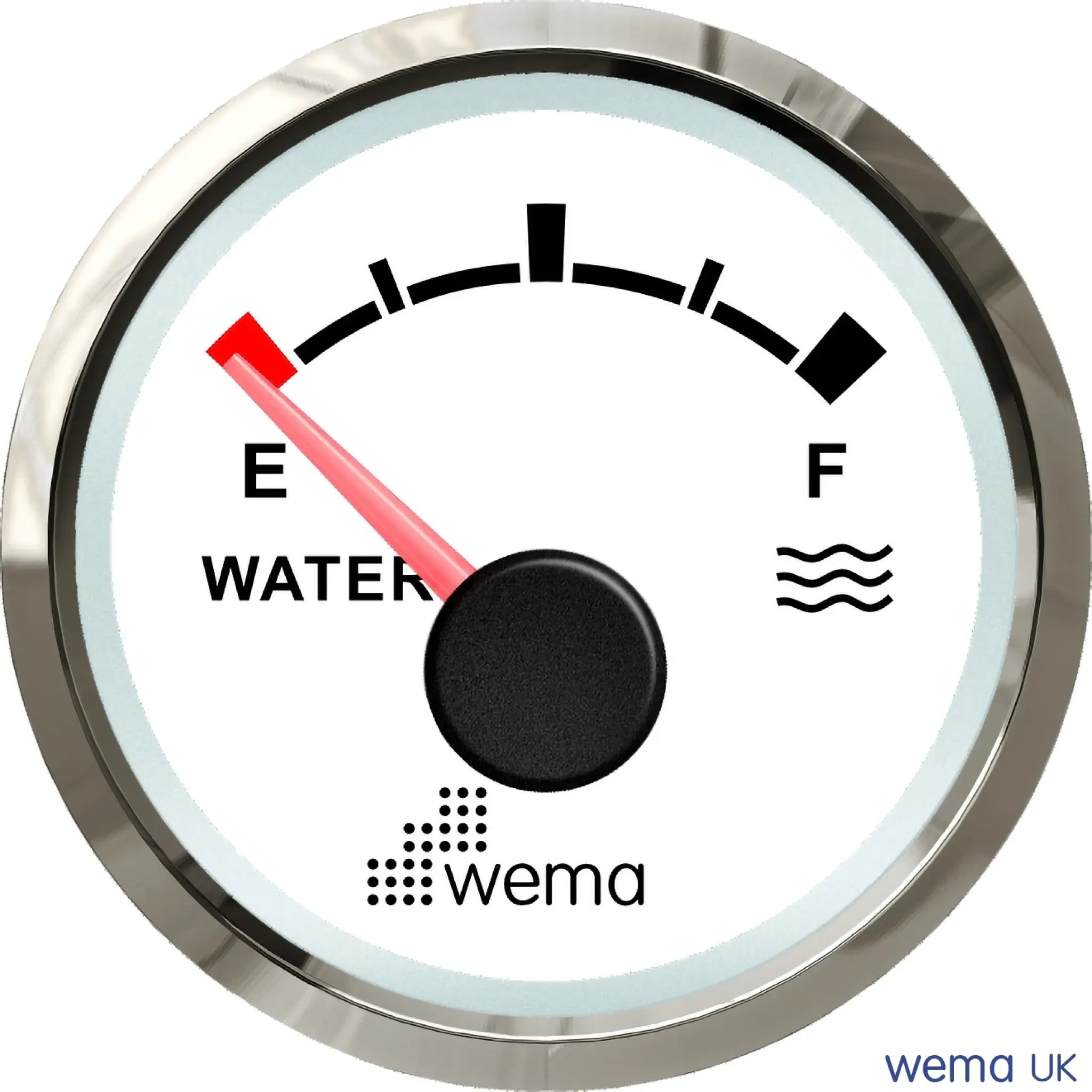 NMEA2000 - 52mm Gauges - Water Level / White / Silver