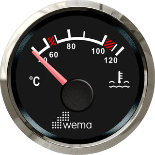 Temperature gauge reading 60 degrees Celsius for NMEA2000 - 52mm gauges