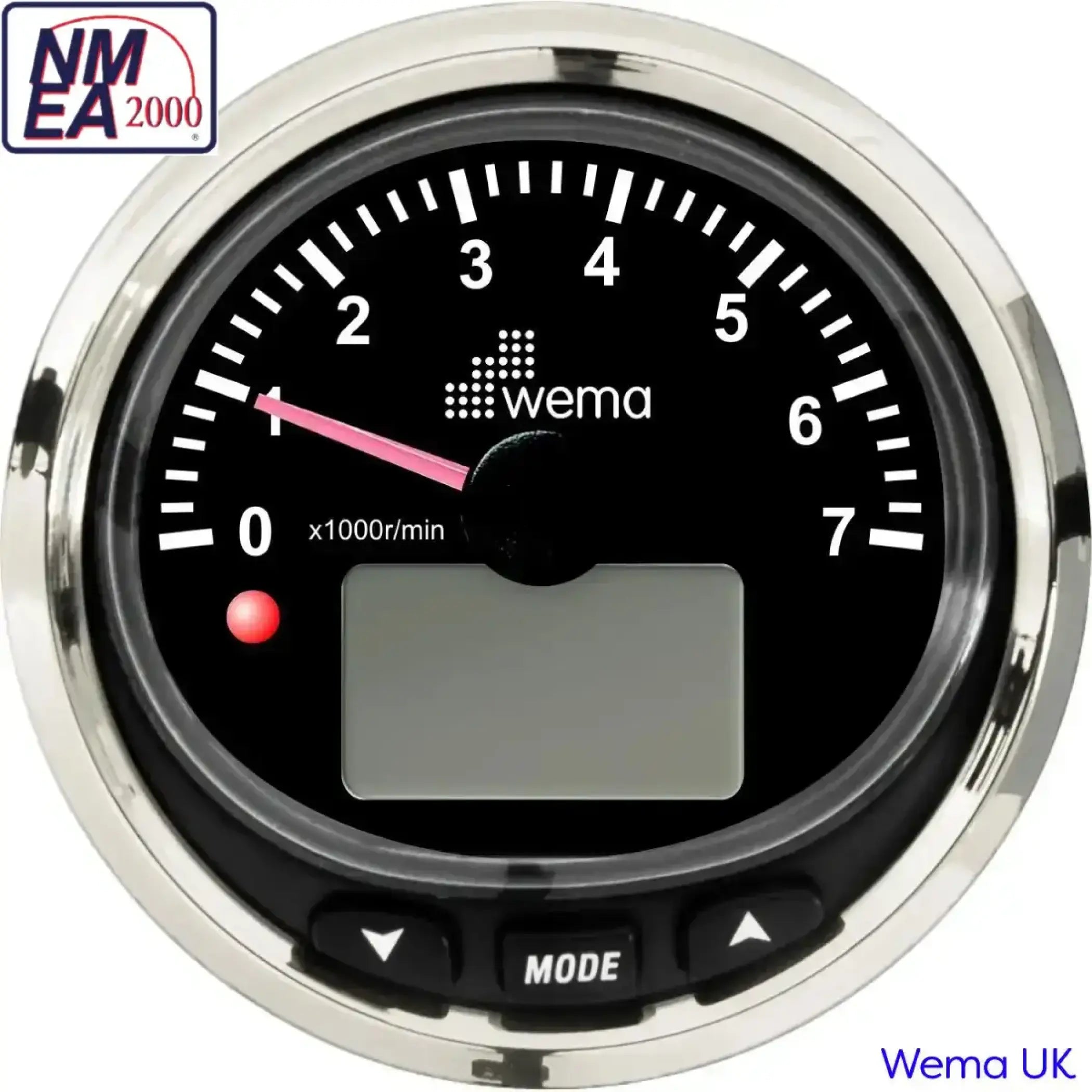 NMEA2000 Multi-Function Tachometer - Black / Silver