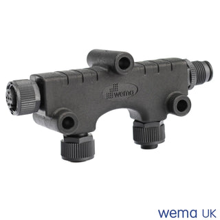 Metal NMEA2000 Multi-Port T-Connector for efficient network backbone connections