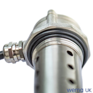 Metallic N3H Level Sensor probe with grooves and cable for NMEA2000 compatibility