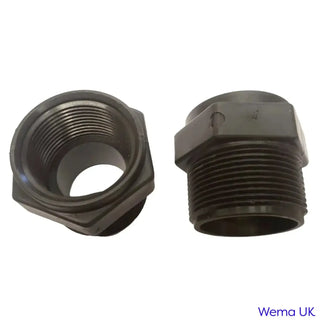 Threaded metal pipe fittings for Nylon Convertor - 2’’-1.25’’ BSP parallel thread adapters