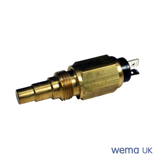 Brass and black Oil & Water Temperature Sender for non-corrosive liquids with thread adapters