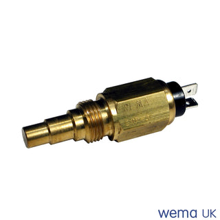 Brass and metal water temperature sender for non-corrosive liquids and thread adapters