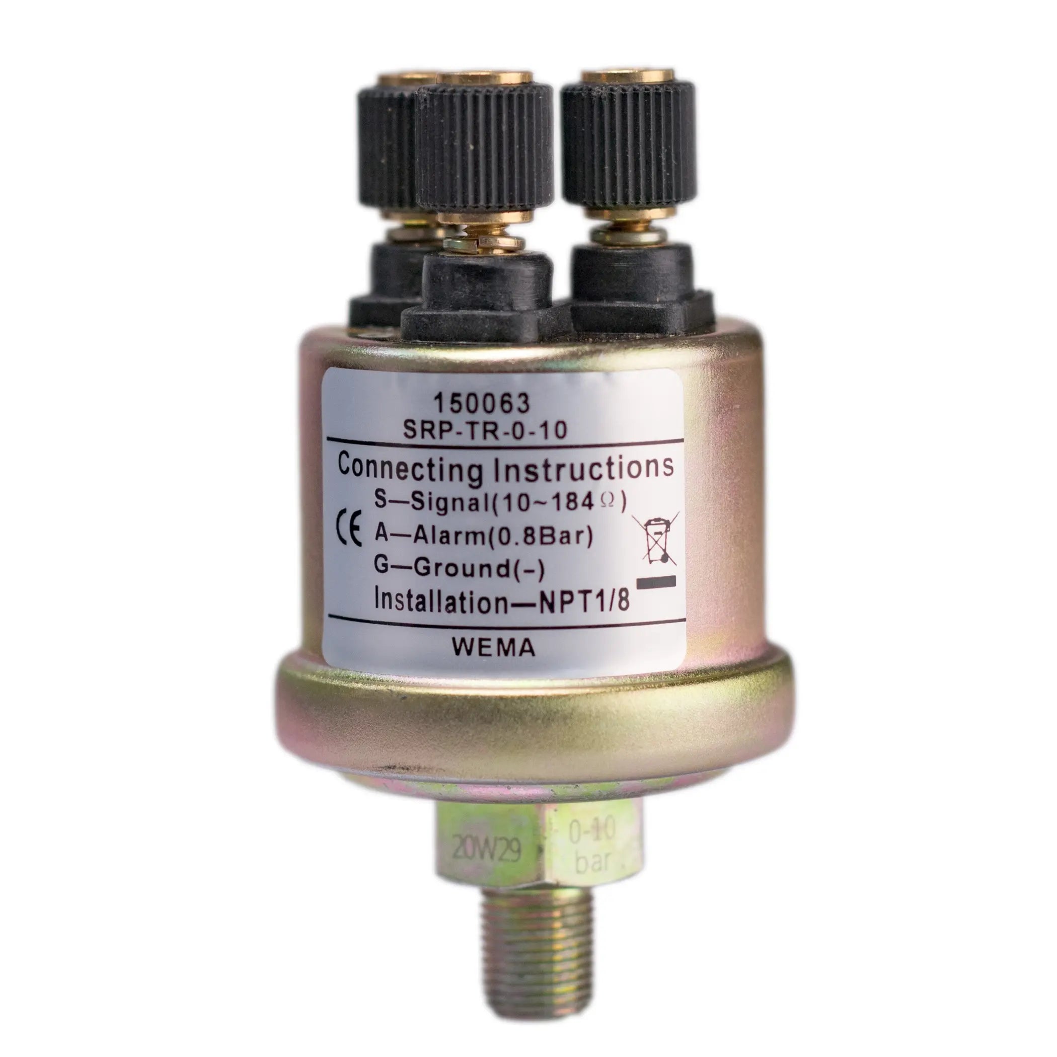 Pressure Sensor - 0-10 Bar [SRP-TR-10] / Ground terminal