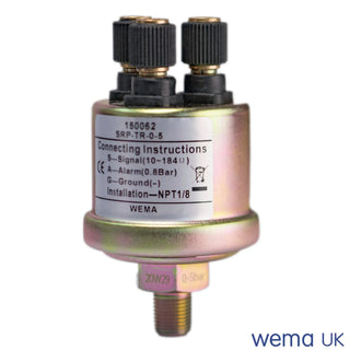 Pressure sensor with two connectors, suitable for Wema 0-2bar turbo applications