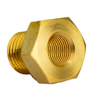 Brass hexagonal plumbing fitting for Wema temperature sender adapters and pressure applications