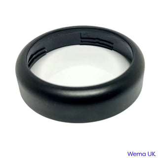 Black silicone ring with smooth surface for Replacement Gauge Bezel compatibility