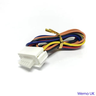 Multicolored wiring bundle with connector for Wema 52mm gauges replacement wiring loom