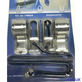Stainless steel shower door handle and hinge set for Universal Rope Hanger installation