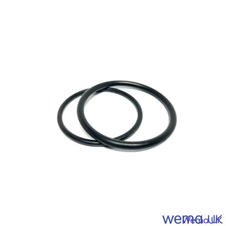 Two black rubber Viton O-Rings for reliable sealing in various applications