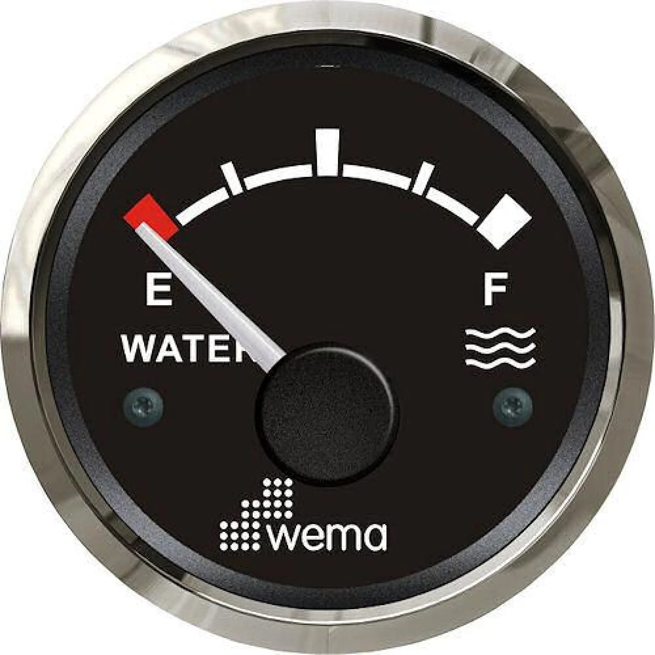 Water Level Gauge - Black / Stainless / European (0-190ohms)