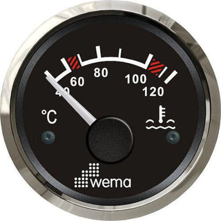 Water Temperature Gauge showing coolant temperature from 40 to 120 degrees Celsius
